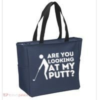 Are You Looking At My Putt Golfing Lover & Golf Gift Tote Bag thumb 2