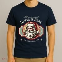 Ask Your Mom If Santa Is Real Vintage T-Shirt thumb 3