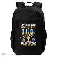 As Your Menorah Glows With Light May All Eight Days Be Warm And Bright Backpack thumb 0