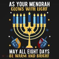 As Your Menorah Glows With Light May All Eight Days Be Warm And Bright Mousepad thumb 1