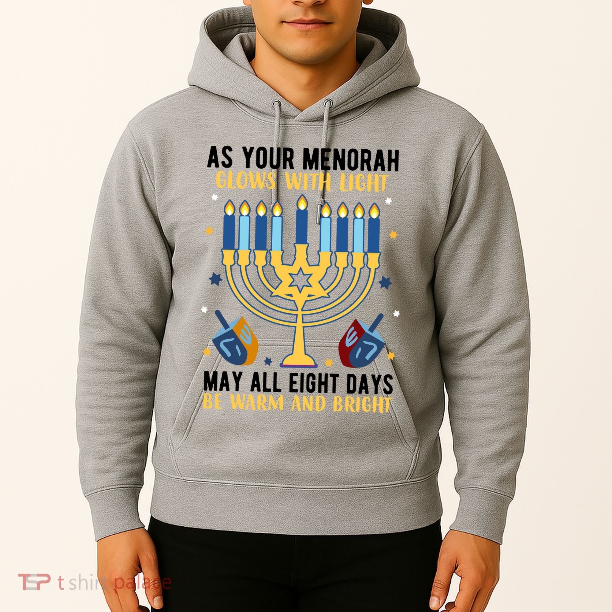 As Your Menorah Glows With Light May All Eight Days Be Warm And Bright Hoodie