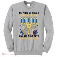 As Your Menorah Glows With Light May All Eight Days Be Warm And Bright Sweatshirt thumb 0