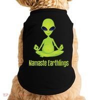 Alien Yoga Meditation Namaste Gift Doggie Tank thumb 0