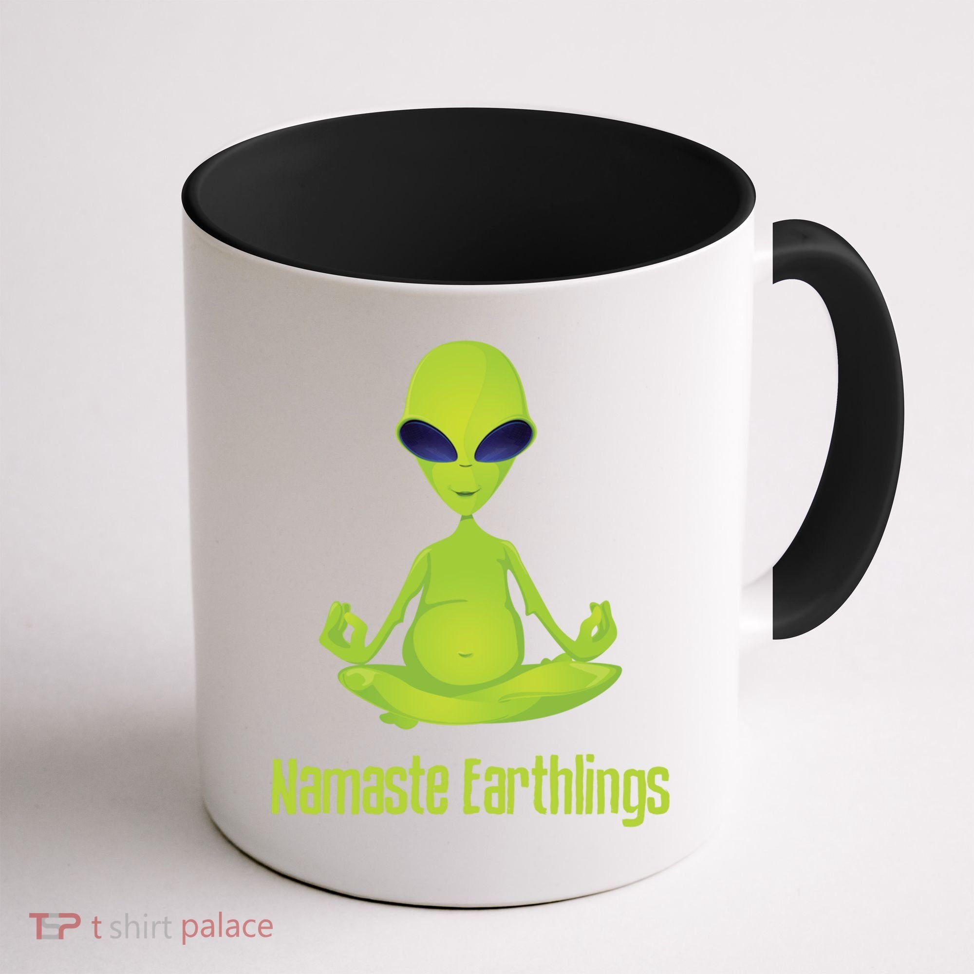 Alien Yoga Meditation Namaste Gift Coffee Mug