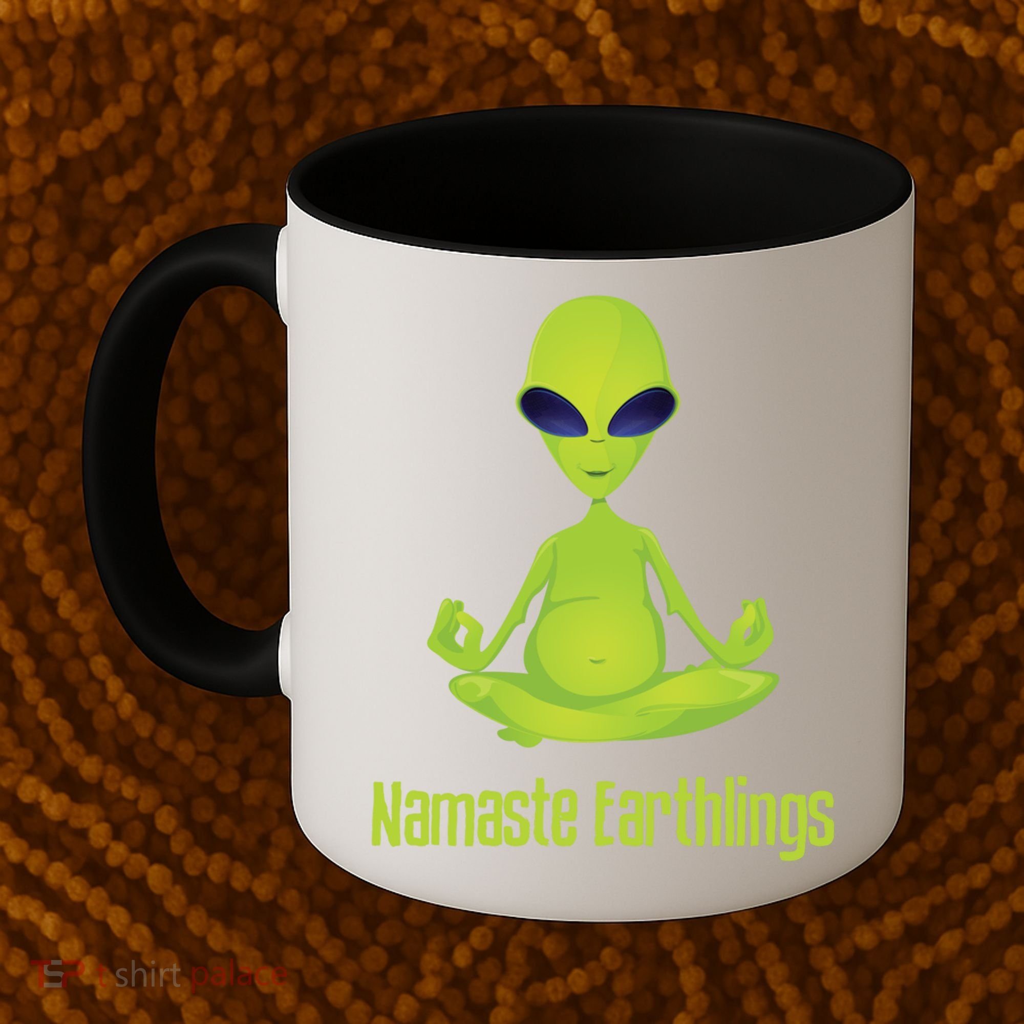 Alien Yoga Meditation Namaste Gift Coffee Mug