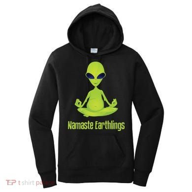 Alien Yoga Meditation Namaste Gift Women's Hoodie