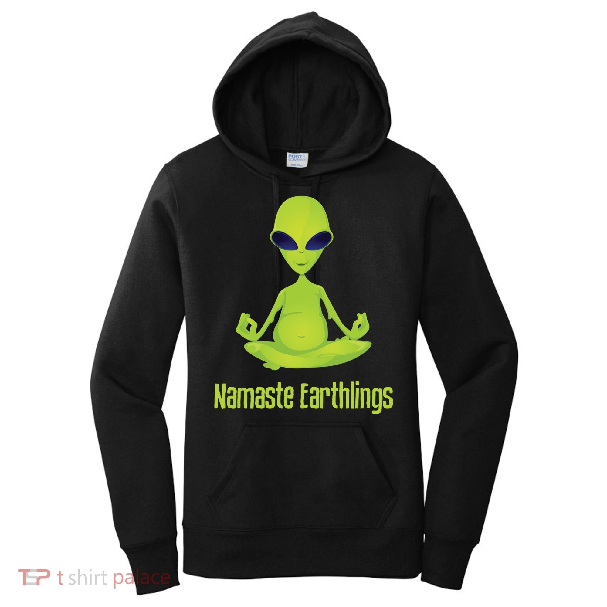 Alien Yoga Meditation Namaste Gift Women's Hoodie