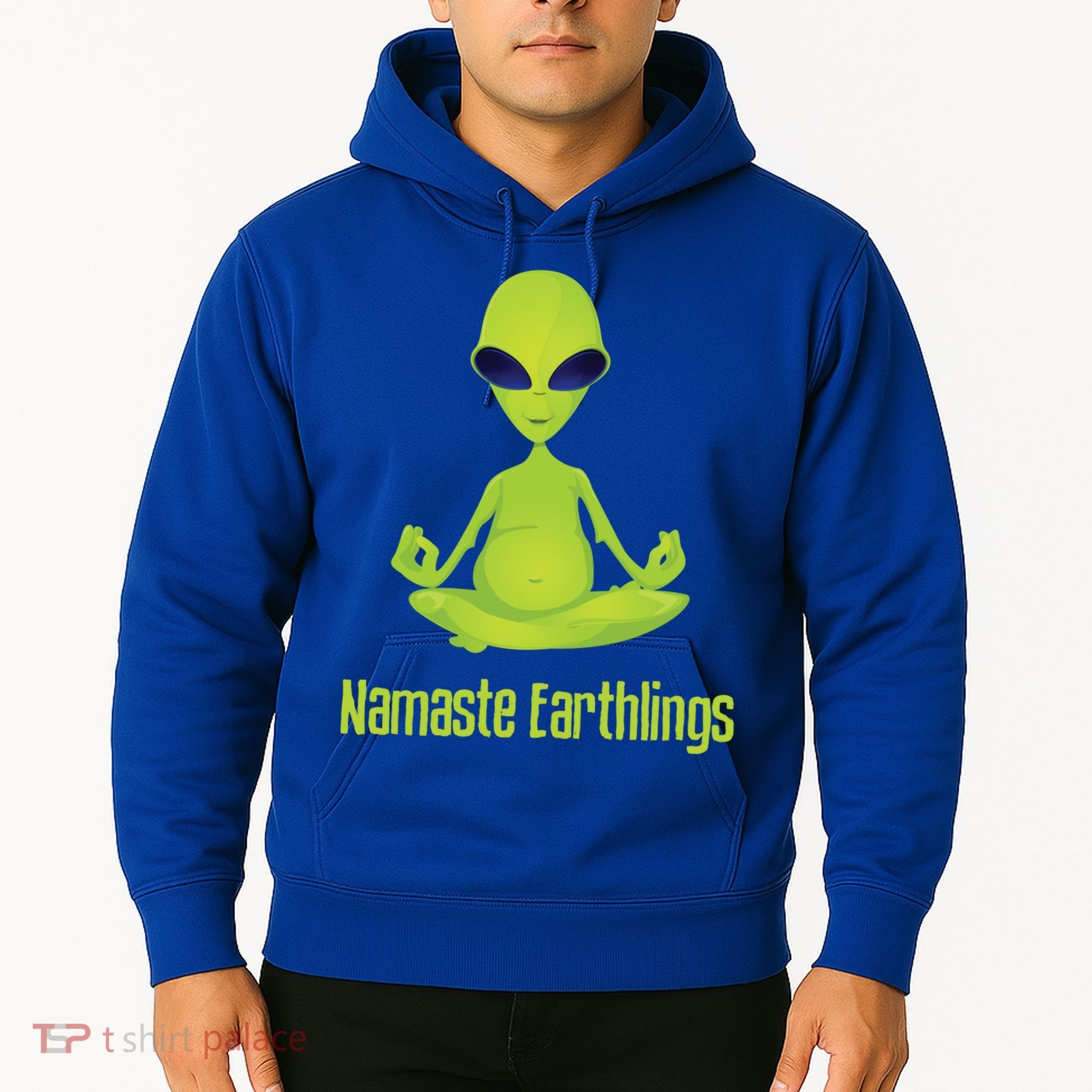 Alien Yoga Meditation Namaste Gift Hoodie