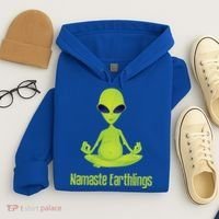 Alien Yoga Meditation Namaste Gift Hoodie thumb 4