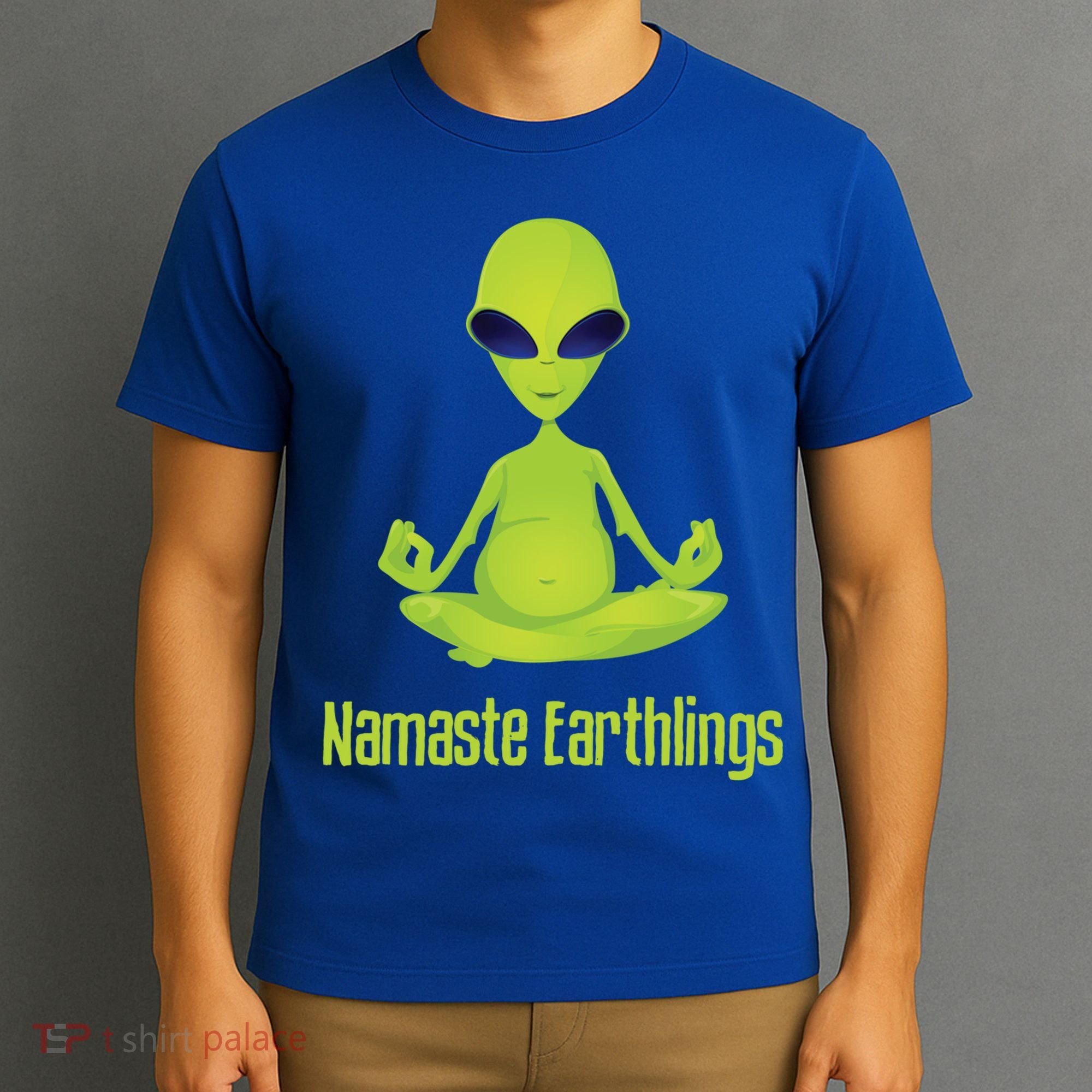 Alien Yoga Meditation Namaste Gift T-Shirt