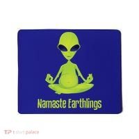 Alien Yoga Meditation Namaste Gift Mousepad thumb 0