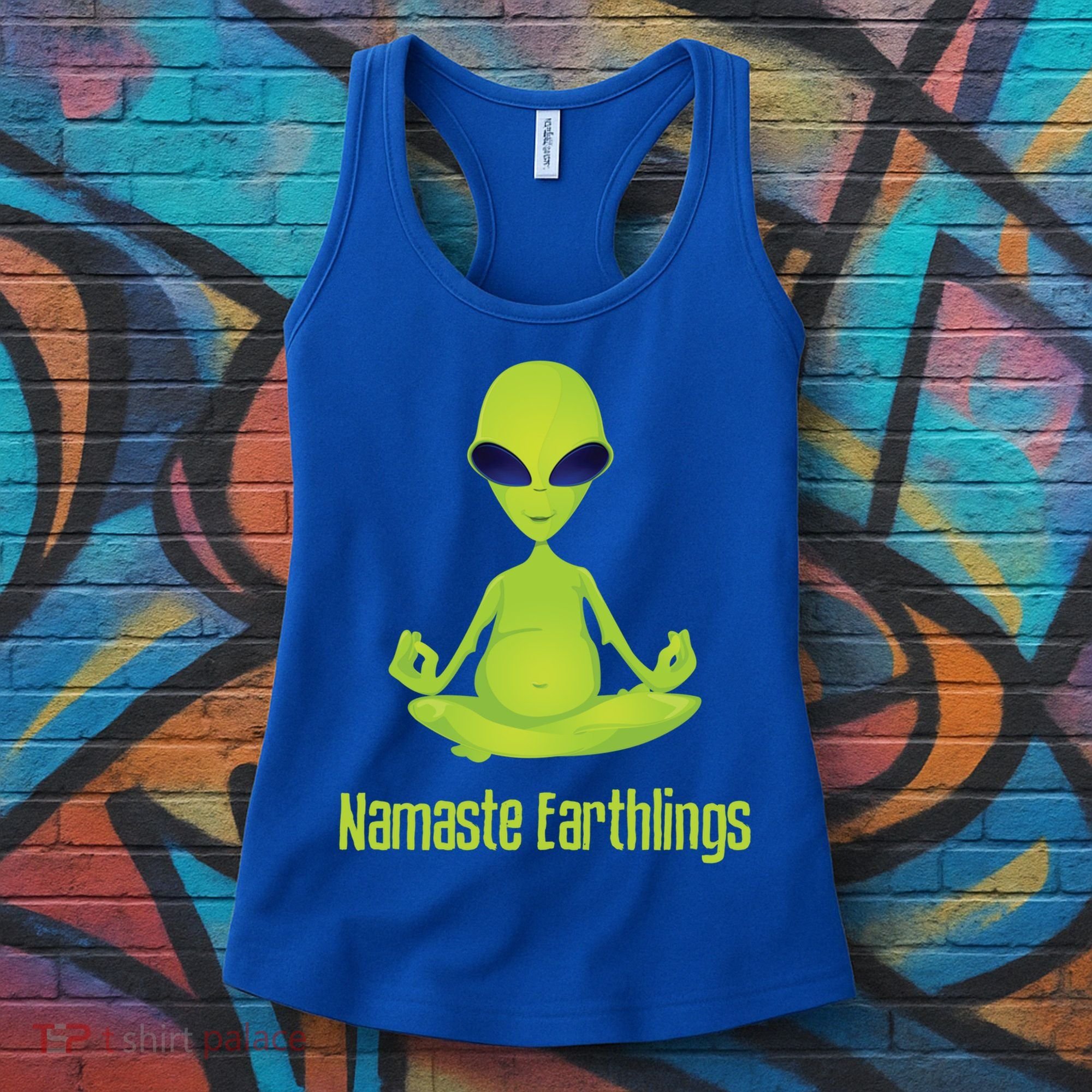 Alien Yoga Meditation Namaste Gift Women's Tank Top