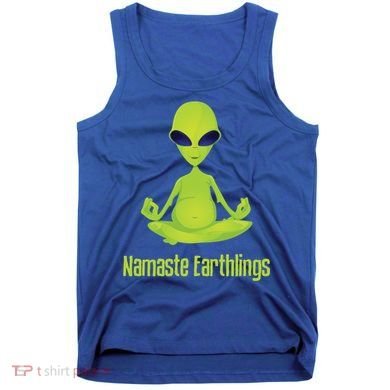 Alien Yoga Meditation Namaste Gift Tank Top