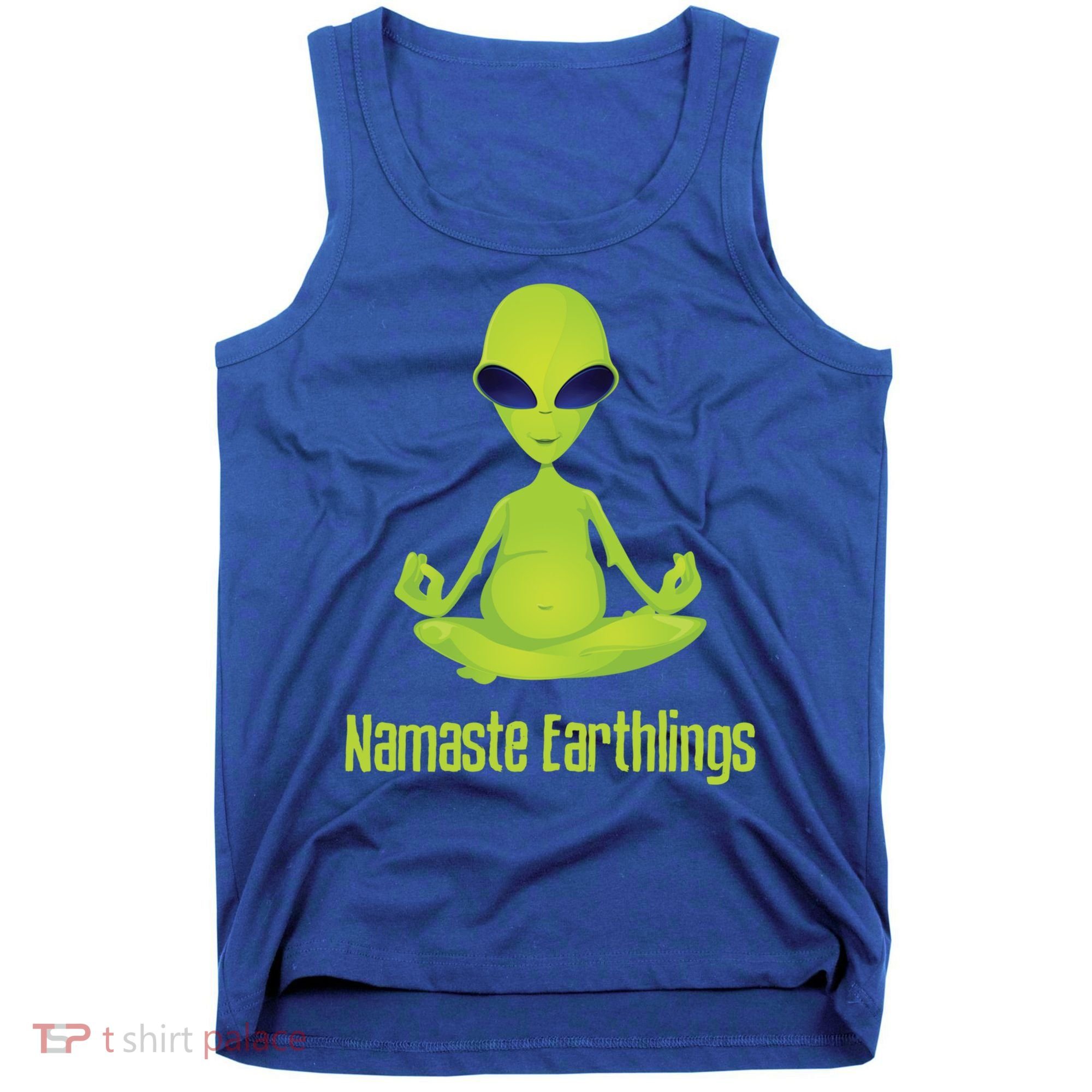 Alien Yoga Meditation Namaste Gift Tank Top