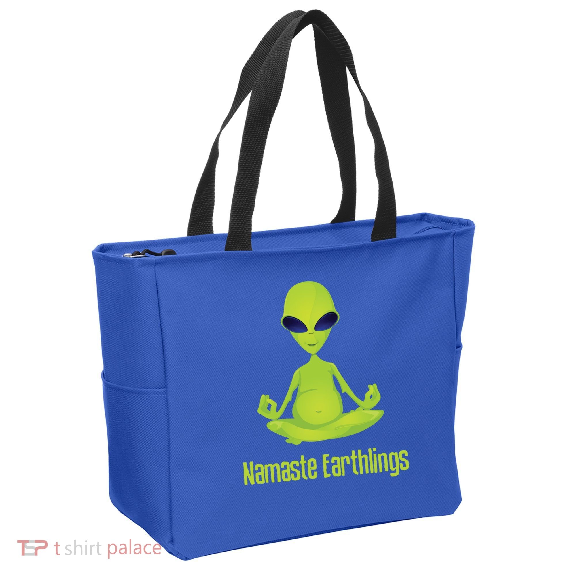 Alien Yoga Meditation Namaste Gift Tote Bag