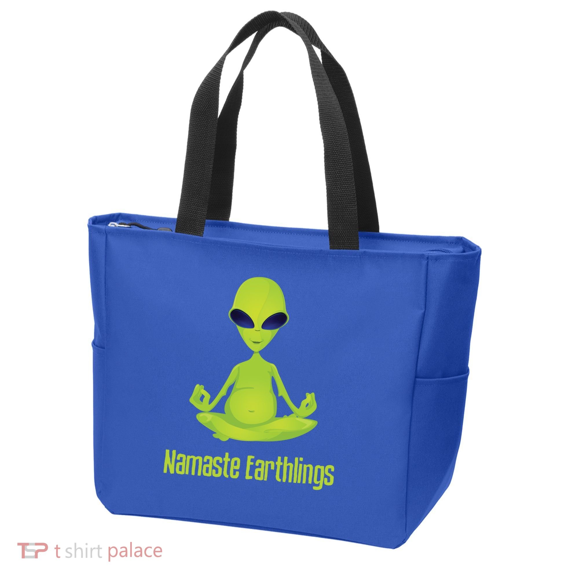 Alien Yoga Meditation Namaste Gift Tote Bag