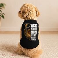Ask Your Mom If My Beard Tickles Doggie Tank thumb 2