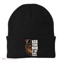 Ask Your Mom If My Beard Tickles Beanie thumb 0