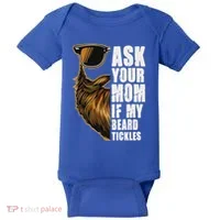Ask Your Mom If My Beard Tickles Baby Bodysuit thumb 0