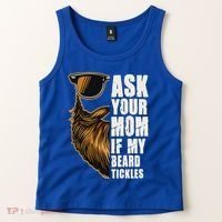 Ask Your Mom If My Beard Tickles Tank Top thumb 2