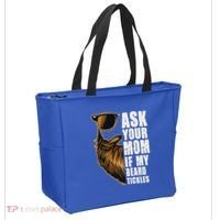 Ask Your Mom If My Beard Tickles Tote Bag thumb 2