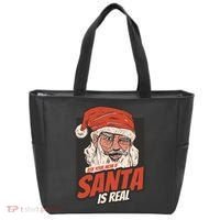 Ask Your Mom If Santa Is Real Tote Bag thumb 0