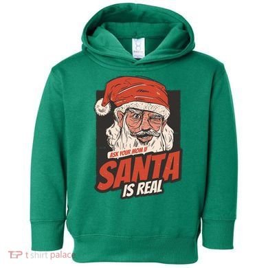 Ask Your Mom If Santa Is Real Toddler Hoodie