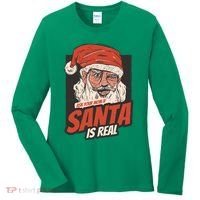 Ask Your Mom If Santa Is Real Women's Long Sleeve Shirt thumb 0