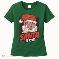 Ask Your Mom If Santa Is Real Women's T-Shirt thumb 0