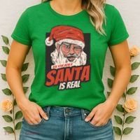 Ask Your Mom If Santa Is Real Women's T-Shirt thumb 2