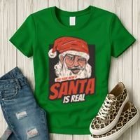 Ask Your Mom If Santa Is Real Women's T-Shirt thumb 3