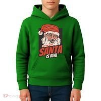 Ask Your Mom If Santa Is Real Kids Hoodie thumb 4