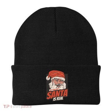 Ask Your Mom If Santa Is Real Funny Beanie
