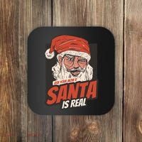 Ask Your Mom If Santa Is Real Funny Coaster thumb 0