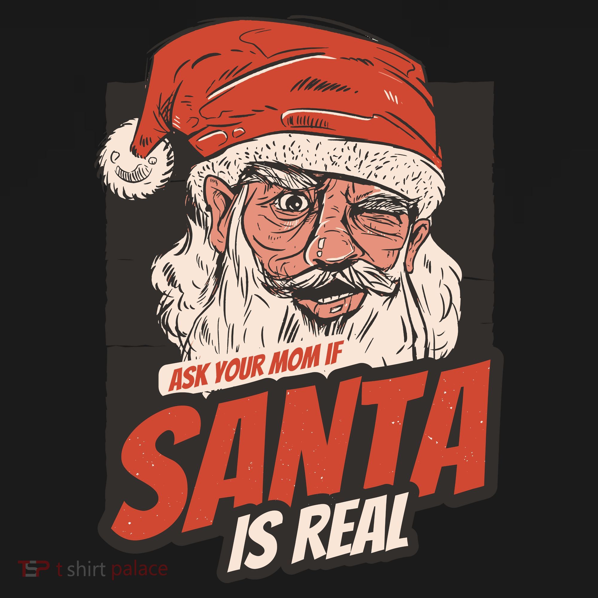 Ask Your Mom If Santa Is Real Funny Mousepad