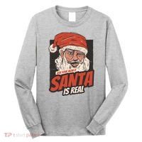 Ask Your Mom If Santa Is Real Funny Long Sleeve Shirt thumb 0