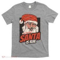 Ask Your Mom If Santa Is Real Funny T-Shirt thumb 0