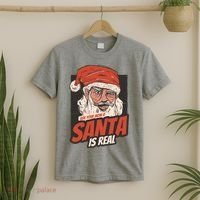 Ask Your Mom If Santa Is Real Funny T-Shirt thumb 2