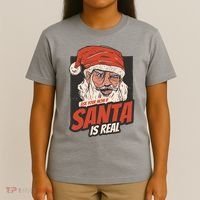Ask Your Mom If Santa Is Real Funny T-Shirt thumb 4