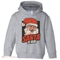 Ask Your Mom If Santa Is Real Funny Toddler Hoodie thumb 0