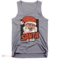 Ask Your Mom If Santa Is Real Funny Tank Top thumb 0