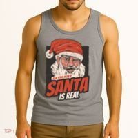 Ask Your Mom If Santa Is Real Funny Tank Top thumb 3