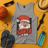 Ask Your Mom If Santa Is Real Funny Tank Top thumb 4