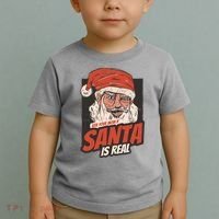 Ask Your Mom If Santa Is Real Funny Toddler T-Shirt thumb 2