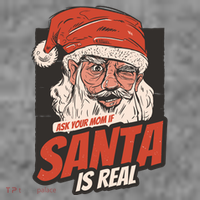 Ask Your Mom If Santa Is Real Funny Toddler T-Shirt thumb 4