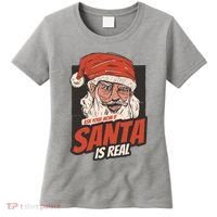 Ask Your Mom If Santa Is Real Funny Women's T-Shirt thumb 0