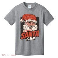 Ask Your Mom If Santa Is Real Funny Kids T-Shirt thumb 0