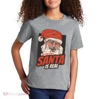 Ask Your Mom If Santa Is Real Funny Kids T-Shirt thumb 2