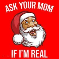 Ask Your Mom If I'm Real Funny Santa Women's Tank Top thumb 5