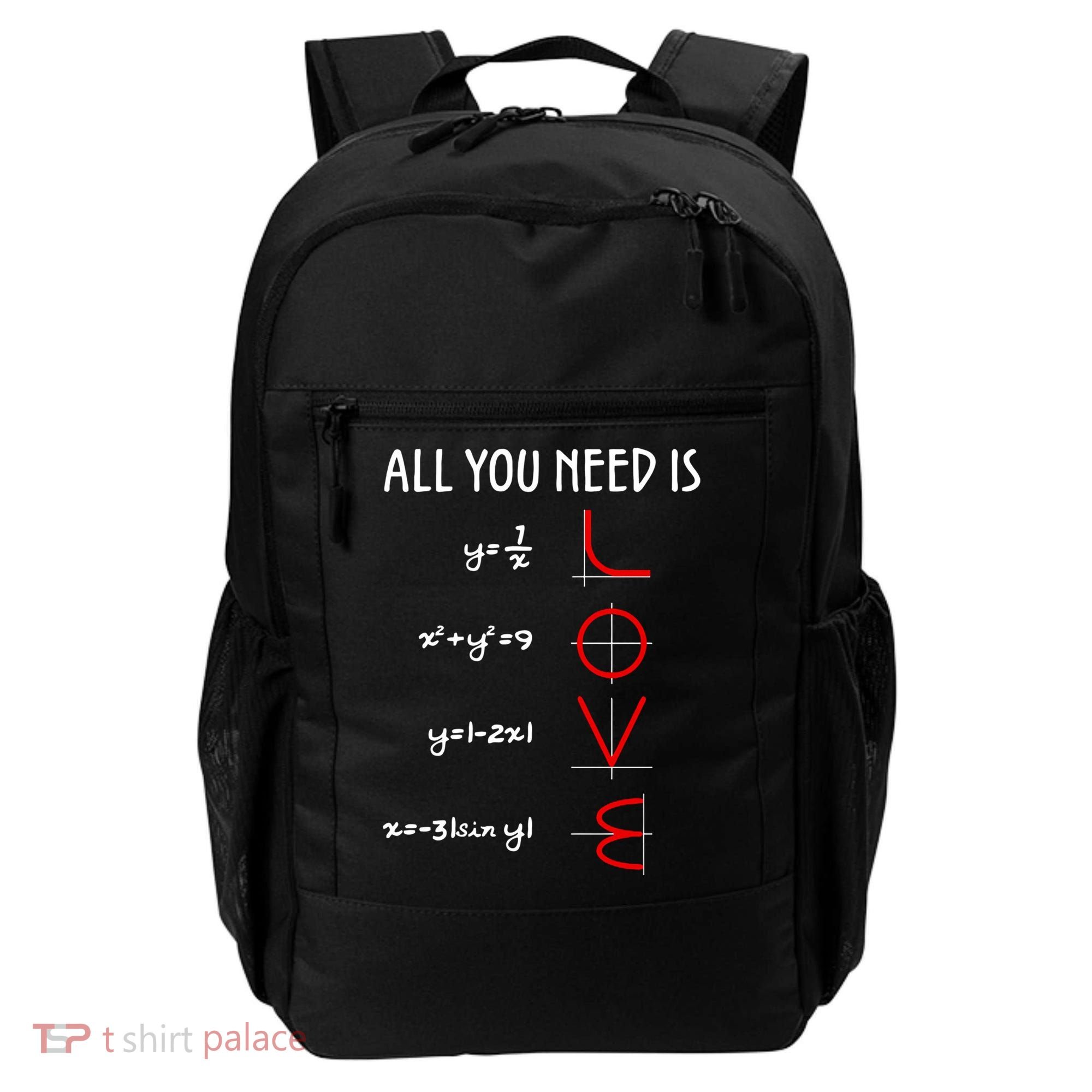 All You Need Is Love Math Vertical Backpack